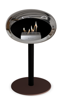 Le Feu Dome Steel Low – Bioethanol Fireplace, Classic Dome