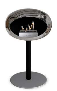 Le Feu Dome Steel Low – Bioethanol Fireplace, Classic Dome