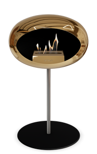Le Feu Dome Steel Low – Bioethanol Fireplace, Classic Dome