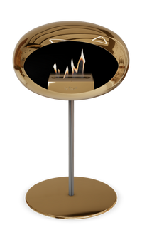 Le Feu Dome Steel Low – Bioethanol Fireplace, Classic Dome