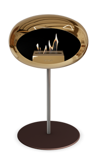 Le Feu Dome Steel Low – Bioethanol Fireplace, Classic Dome