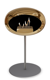 Le Feu Dome Steel Low – Bioethanol Fireplace, Classic Dome