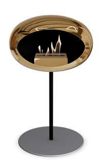 Le Feu Dome Steel Low – Bioethanol Fireplace, Classic Dome
