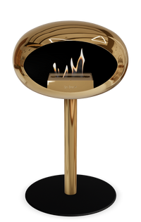 Le Feu Dome Steel Low – Bioethanol Fireplace, Classic Dome