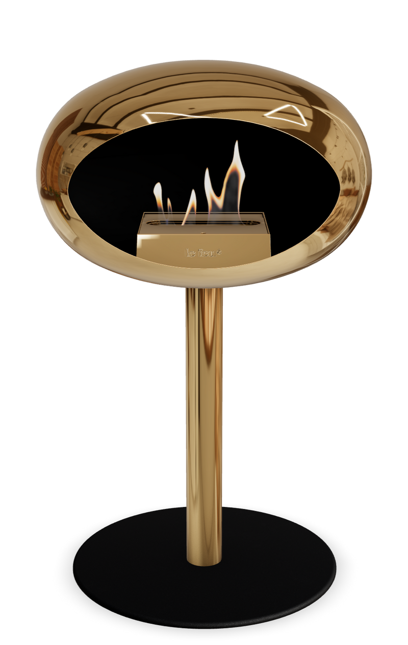 Le Feu Dome Steel Low – Bioethanol Fireplace, Classic Dome