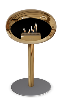 Le Feu Dome Steel Low – Bioethanol Fireplace, Classic Dome