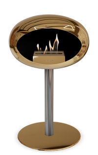 Le Feu Dome Steel Low – Bioethanol Fireplace, Classic Dome