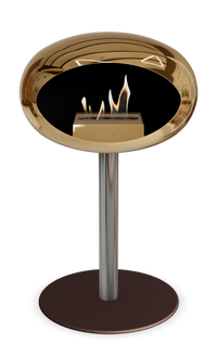 Le Feu Dome Steel Low – Bioethanol Fireplace, Classic Dome