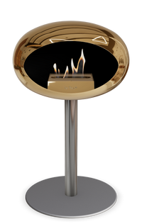 Le Feu Dome Steel Low – Bioethanol Fireplace, Classic Dome