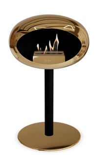 Le Feu Dome Steel Low – Bioethanol Fireplace, Classic Dome