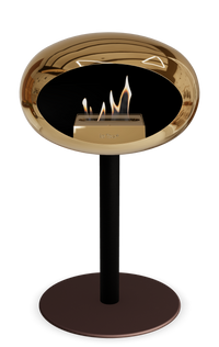 Le Feu Dome Steel Low – Bioethanol Fireplace, Classic Dome