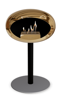 Le Feu Dome Steel Low – Bioethanol Fireplace, Classic Dome