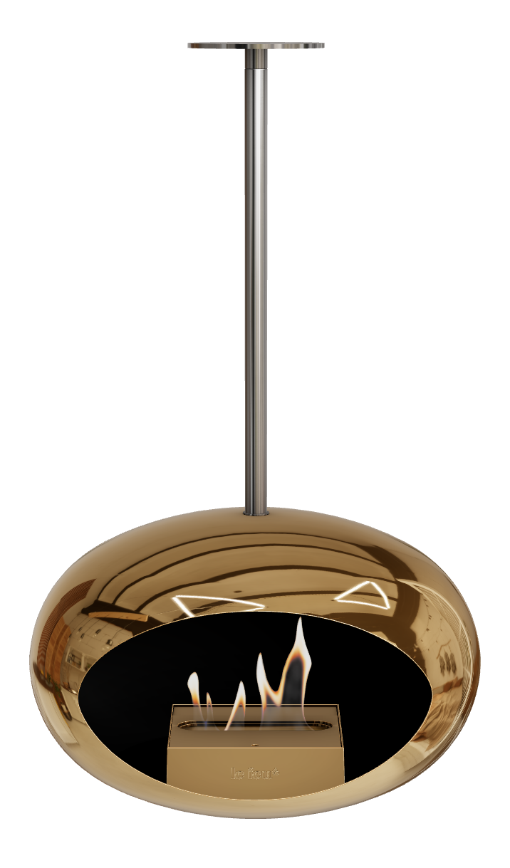 Le Feu Dome Sky – Ceiling-Hung Bioethanol Fireplace, Classic