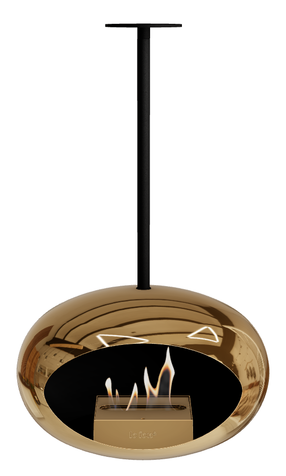 Le Feu Dome Sky – Ceiling-Hung Bioethanol Fireplace, Classic