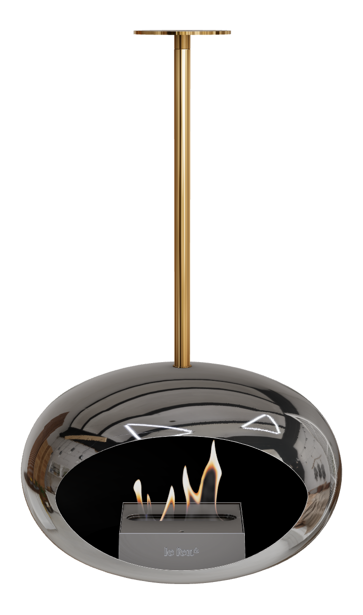 Le Feu Dome Sky – Ceiling-Hung Bioethanol Fireplace, Classic