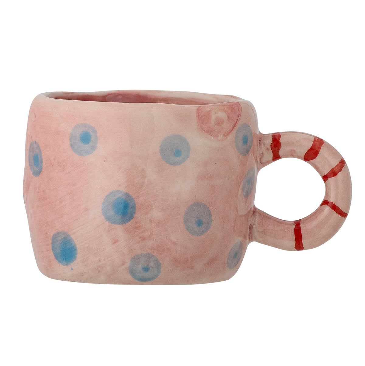 Stoneware Nini Cup in Rose by Bloomingville MINI – Whimsical Hand-Painted Design