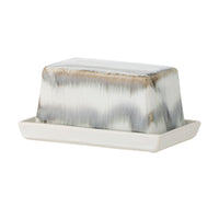 paula butter box grey stoneware with reactive glaze closed view
