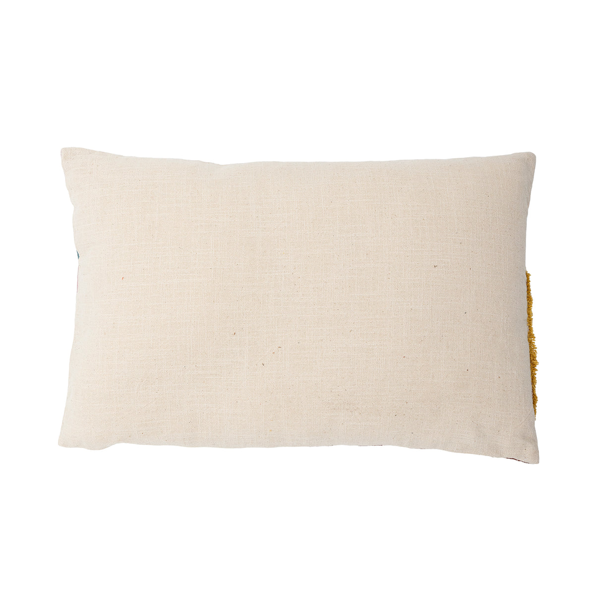 Back view of the Lane Cushion showing plain woven cotton fabric
