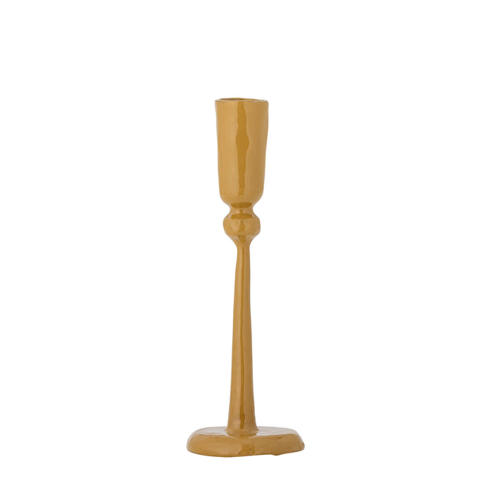 cutout of yellow metal candle holder by bloomimgville high gloss finish
