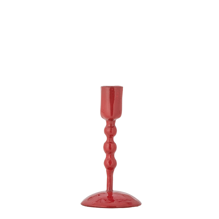 eber candle holder by bloomigville in glossy red metal cutout