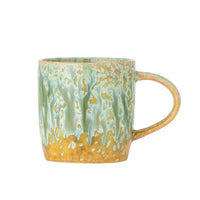 Stoneware Milani Mug in Green by Bloomingville – Vivid Reactive Glaze