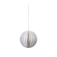 Eco Christmas Bauble, Off White - Set of 4