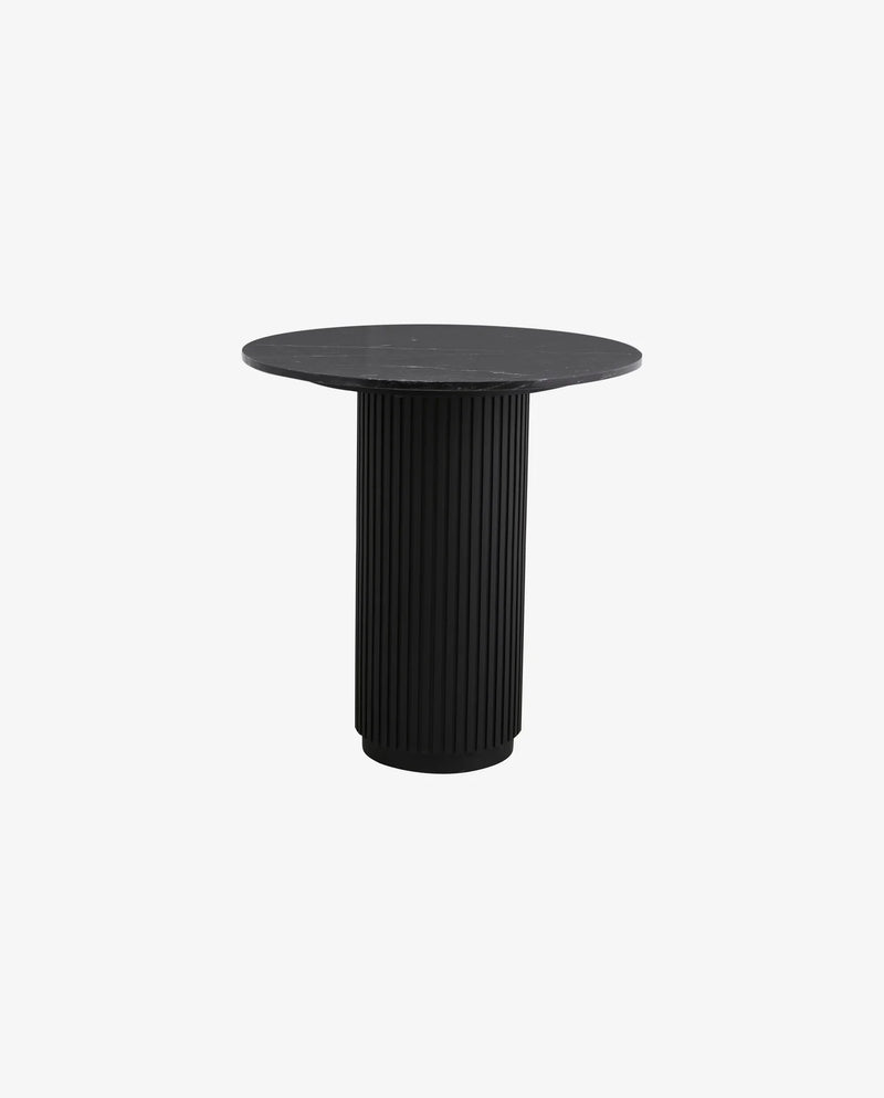 ERIE Cafe Table, Arnet Black Marble Top, ⌀70cm