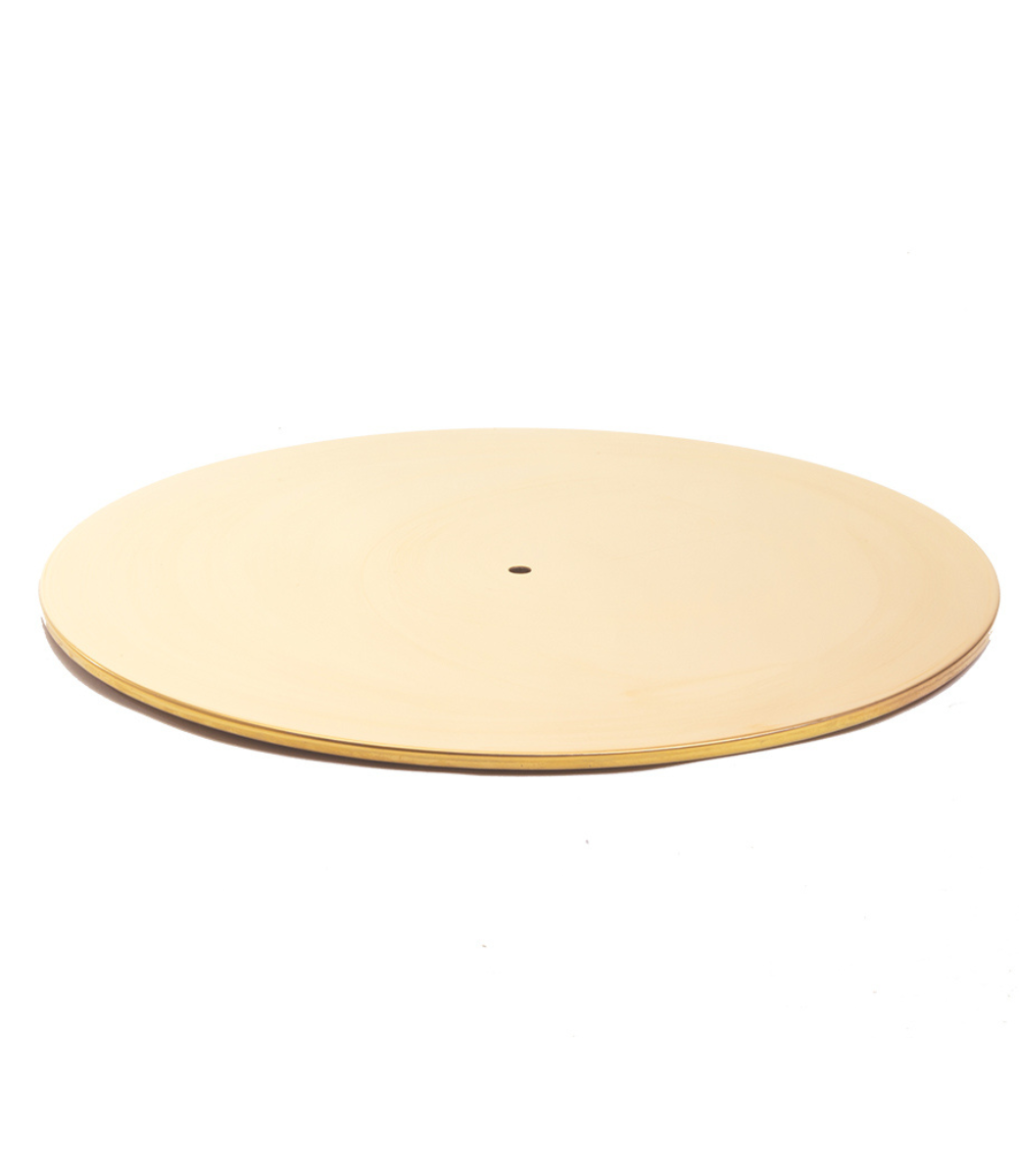 Le Feu Dome Steel Plate in Rose Gold, the Ø45 cm round base for the Dome Steel pedestal bioethanol fireplace
