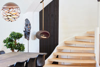 Floating black Le Feu bioethanol fire with real flames for modern interiors