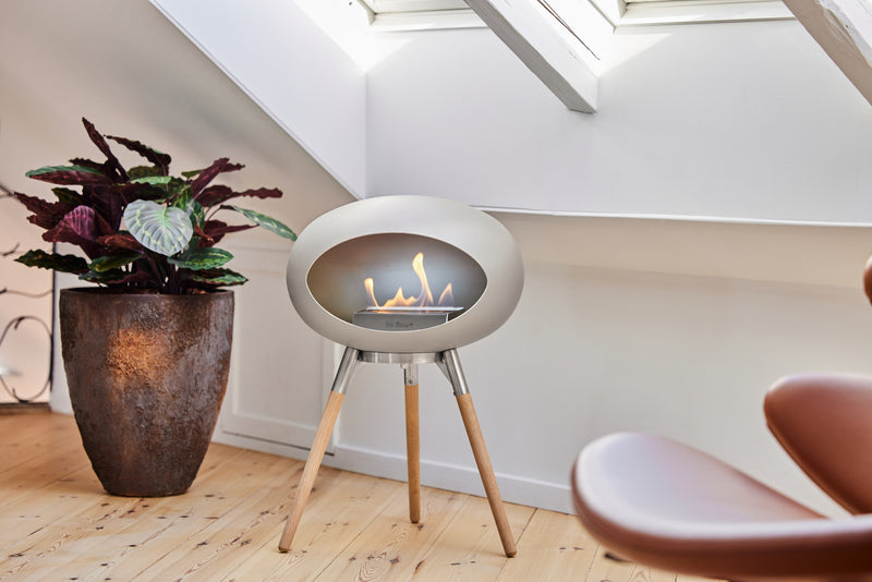 Le Feu Dome Ground Low – Freestanding Bioethanol Fireplace, Classic Size