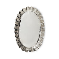 HKLIVING New Classics fluted chrome tray, Large, viewed from above on a white background
