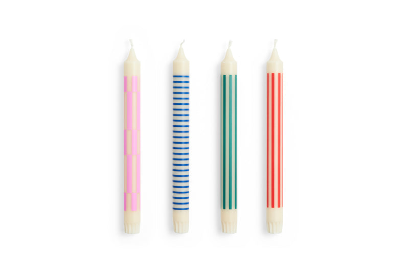 Pattern Candles by HAY, Packs of 4