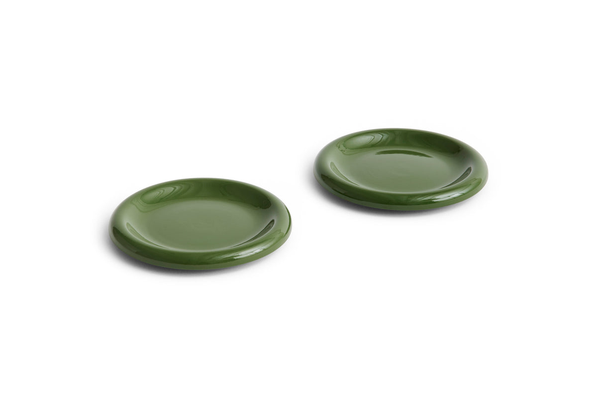 Barro Plates, Sets of 2, Lunch Plate, Dinner Plate, by HAY