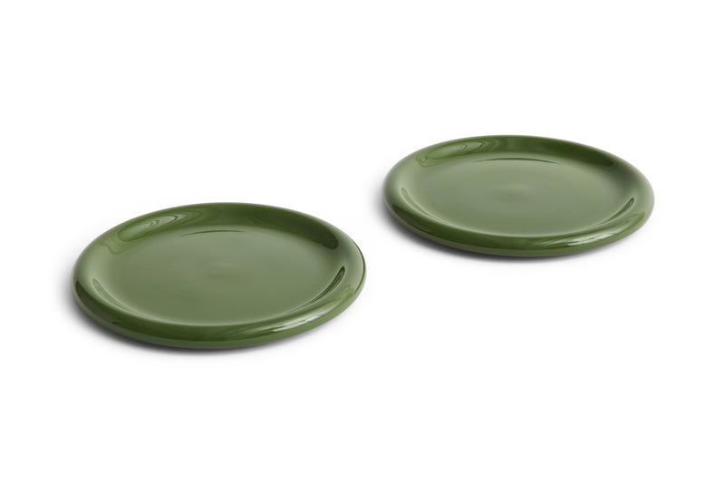 Barro Plates, Sets of 2, Lunch Plate, Dinner Plate, by HAY