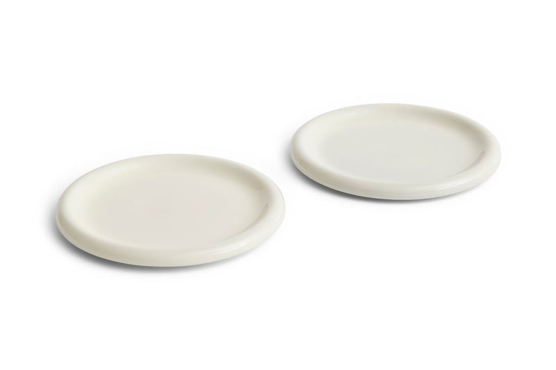 Barro Plates, Sets of 2, Lunch Plate, Dinner Plate, by HAY