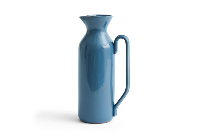 Tall Jug, Barro Jug in Dark Blue from HAY