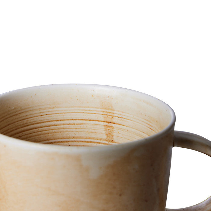 Mug Rustic Cream/Brown
