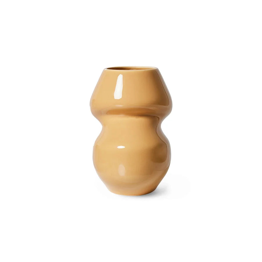 Ceramic Vase Organic Cappuccino S