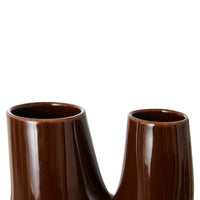 Ceramic Vase Organic Espresso L