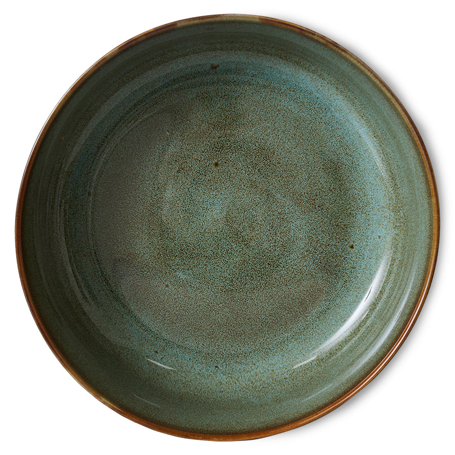 top down image of a salad bowl