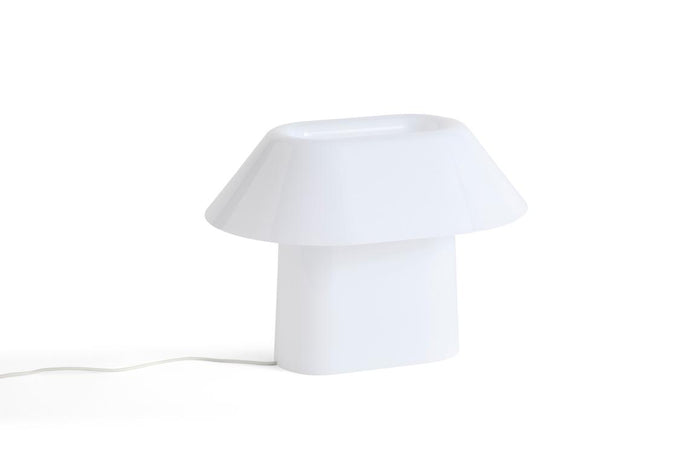 Drome Table Lamp by HAY White Opal Table Lamp