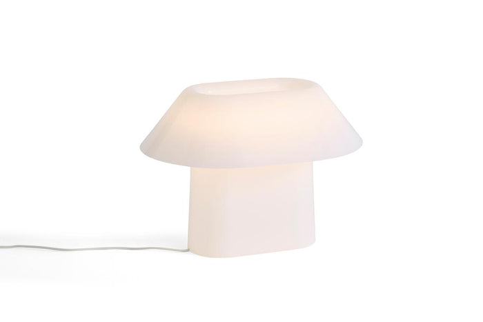 Drome Table Lamp by HAY White Opal Table Lamp