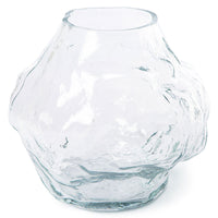 Cloud Vase Clear Glass Low