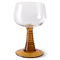 Swirl Wine Glass High Ochre