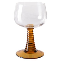 Swirl Wine Glass High Ochre