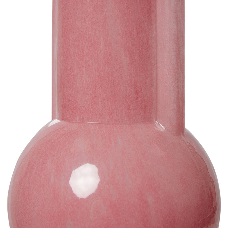 Glass Vase Flamingo Pink by hkliving