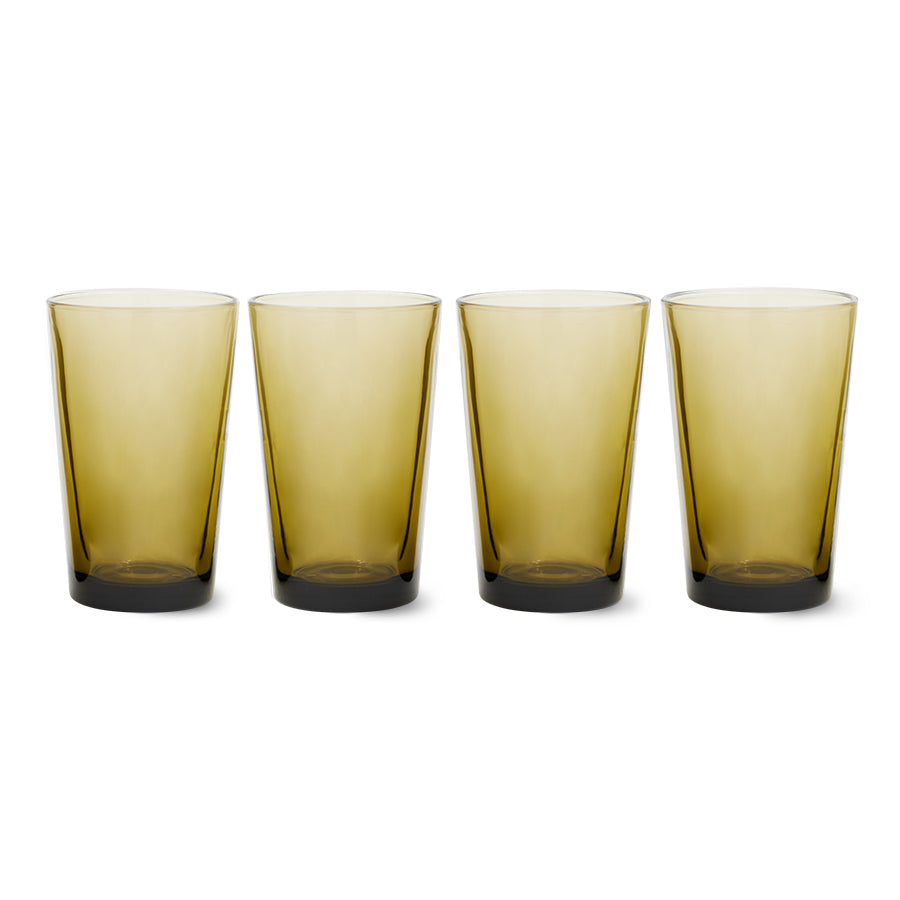 Tea Glasses Mud Brown (set of 4)