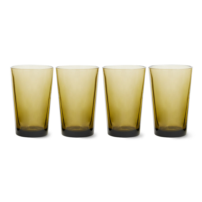 Tea Glasses Mud Brown (set of 4)