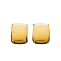 Waterglass Amber  set of 2
