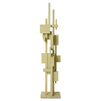 Skyscraper Sculpture in Pistachio by HKLIVING, front view on white background